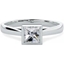 Picture of An eye catching Princess Cut solitaire diamond ring in 18ct white gold
