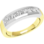 Picture of A breathtaking Princess Cut diamond eternity ring in 18ct yellow & white gold