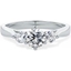 Picture of A sparkling Round Brilliant Cut three stone diamond ring in 18ct white gold
