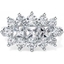 Picture of A breathtaking Princess & Round Brilliant Cut dress diamond ring in platinum