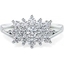 Picture of A beautiful Round Brilliant Cut dress diamond ring in 18ct white gold