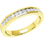 Picture of A stunning Round Brilliant Cut diamond set wedding/eternity ring in 18ct yellow gold