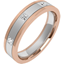 Picture of An elegant ladies diamond set wedding ring in 18ct white & rose gold