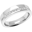 Picture of A breathtaking offset ladies diamond set wedding ring in 18ct white gold