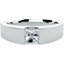 Picture of A striking tension set Princess Cut diamond ring in platinum