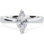 Picture of A stunning Marquise Cut solitaire diamond ring in platinum