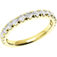 Picture of A stylish Round Brilliant Cut diamond eternity/wedding ring in 18ct yellow gold