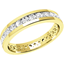 Picture of A stylish Round Brilliant Cut diamond set wedding ring in 18ct yellow gold