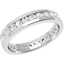 Picture of A stylish Round Brilliant Cut diamond set wedding ring in platinum