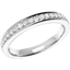 Picture of A classic Round Brilliant Cut diamond set ladies wedding ring in 18ct white gold