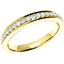 Picture of A classic Round Brilliant Cut diamond set ladies wedding ring in 18ct yellow gold