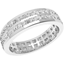 Picture of A stunning double row full set princess cut diamond eternity/wedding band in 18ct white gold