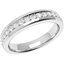 Picture of A stylish Round Brilliant Cut diamond set ladies wedding ring in platinum
