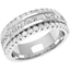 Picture of A breathtaking diamond set ladies wedding ring in platinum