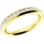 Picture of A classic full set brilliant cut diamond set ladies eternity/wedding ring in 18ct yellow gold