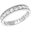 Picture of A stylish Round Brilliant Cut diamond set ladies eternity/wedding ring in 18ct white gold