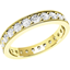 Picture of A stylish Round Brilliant Cut diamond set ladies eternity/wedding ring in 18ct yellow gold