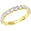 Picture of An elegant diamond set ladies wedding ring in 18ct yellow gold