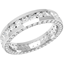 Picture of An elegant full set brilliant cut diamond set ladies eternity/wedding ring in 18ct white gold
