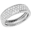 Picture of A luxurious diamond set ladies wedding ring in 18ct white gold