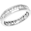 Picture of An elegant full set baguette cut diamond set ladies wedding ring in 18ct white gold