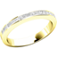 Picture of A stunning Princess Cut diamond eternity ring in 18ct yellow gold