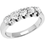 Picture of A stylish Round Brilliant Cut five stone diamond ring in platinum