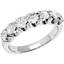 Picture of A stylish Round Brilliant Cut multi-stone diamond ring in platinum