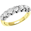 Picture of A stylish Round Brilliant Cut multi-stone diamond ring in 18ct yellow & white gold