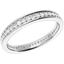 Picture of An elegant Round Brilliant Cut diamond set wedding ring in 18ct white gold