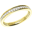 Picture of An elegant Round Brilliant Cut diamond set wedding ring in 18ct yellow gold