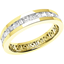 Picture of A breathtaking full set mixed cut diamond set ladies wedding ring in 18ct yellow gold