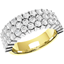 Picture of A gorgeous Round Brilliant Cut dress/eternity style diamond ring in 18ct yellow & white gold