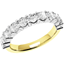 Picture of A stunning eleven stone brilliant cut diamond eternity ring in 18ct yellow & white gold