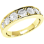 Picture of A gorgeous Round Brilliant Cut multi-stone diamond eternity ring in 18ct yellow gold
