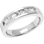 Picture of An eye-catching Baguette & Round Brilliant Cut diamond eternity ring in 18ct white gold