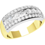 Picture of A stunning Round Brilliant Cut dress diamond ring in 18ct yellow & white gold