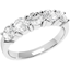 Picture of A classic Round Brilliant Cut five stone diamond ring in 18ct white gold