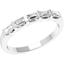 Picture of A stylish Baguette Cut five stone diamond ring in 18ct white gold