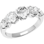 Picture of A striking Round Brilliant Cut five stone diamond ring in 18ct white gold