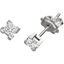 Picture of A beautiful pair of Princess Cut diamond earrings in 18ct white gold