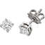 Picture of A timeless pair of Round Brilliant Cut diamond earrings in 18ct white gold