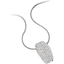 Picture of A stunning Round Brilliant Cut pave diamond necklace in 18ct white gold