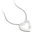 Picture of A charming diamond set heart necklace in 18ct white gold