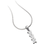 Picture of A beautiful three stone diamond necklace in 18ct white gold