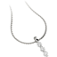 Picture of A classic three stone diamond necklace in 18ct white gold