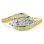 Picture of A stunning Round Brilliant Cut Diamond Ring with shoulder stones in 18ct yellow & white gold