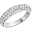 Picture of An elegant Round Brilliant Cut diamond dress/eternity style ring in 18ct white gold