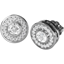 Picture of A stunning pair of Round Brilliant Cut diamond earrings in 18ct white gold