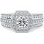 Picture of A magnificent Round Brilliant Cut cluster style diamond ring in platinum
